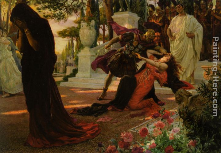 The Death of Messalina painting - Georges Antoine Rochegrosse The Death of Messalina art painting